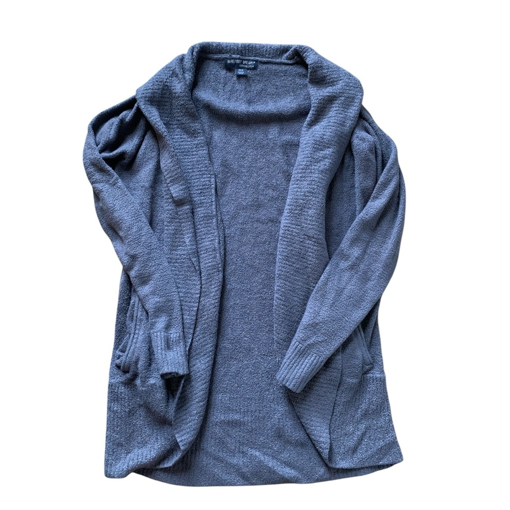 Barefoot Dreams Gray/BlueCozyChic Lite Open Front Cardigan XS/S